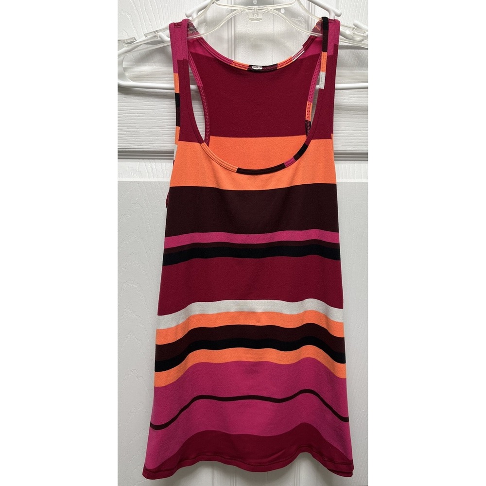 Lululemon Refresh Racer Tank Top Medium Blossom Stripe Bumble Berry Ghost
